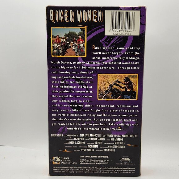 Biker Women VHS 1996 Topx Turner Home Entertainment 3404V - Picture 2 of 6
